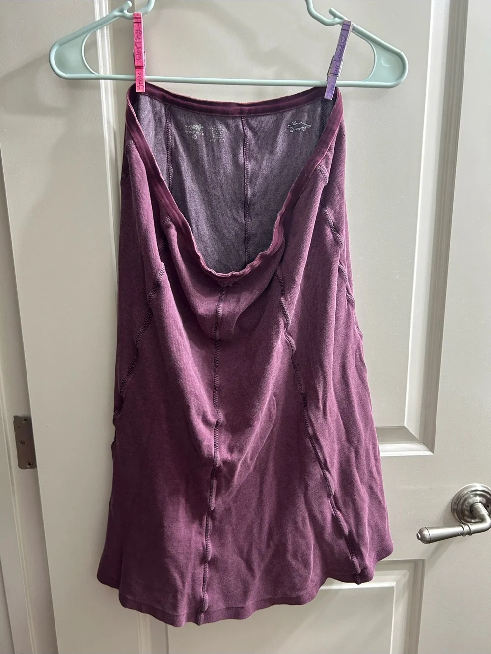 Toad&Co Women's Mauve Skirt with Embroidered Crocodile Logo